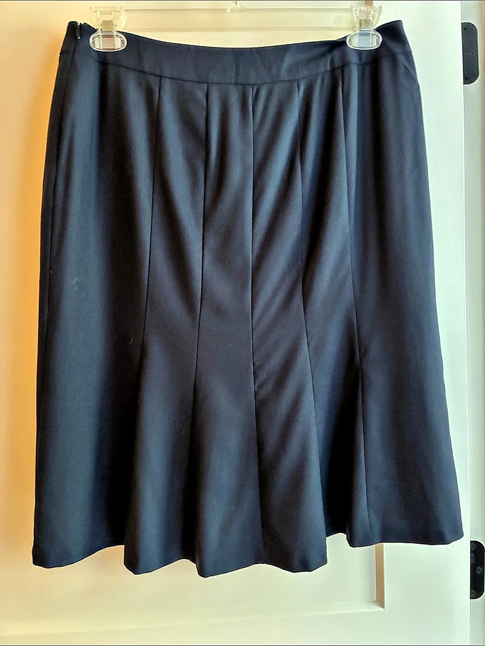 Boden Dark Blue A-Line Skirt, Wool, size 10, New no tags